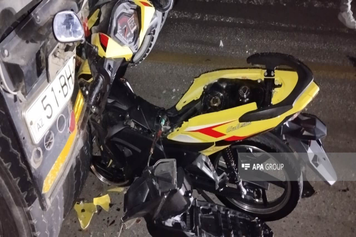 Hacıqabulda yol qəzası zamanı motosikletçi ölüb - FOTO 