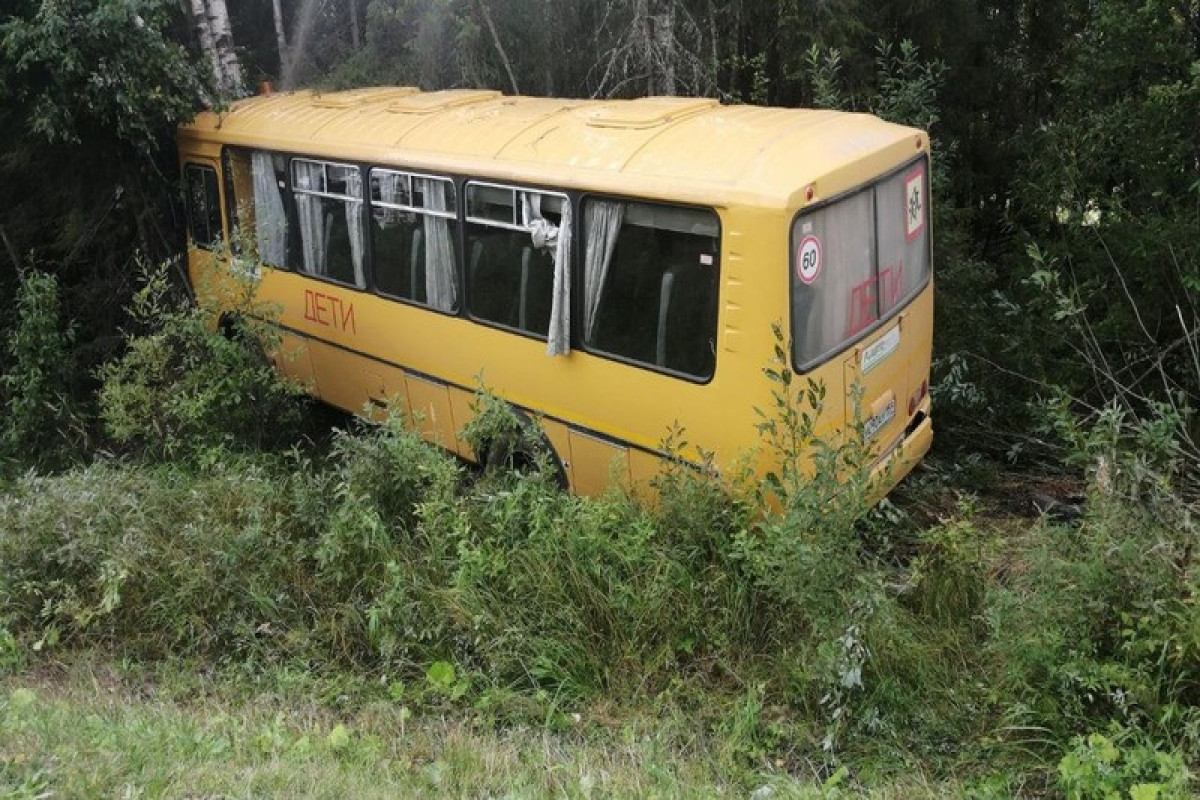 Rusiyada məktəb avtobusu aşıb, 15 uşaq xəsarət alıb