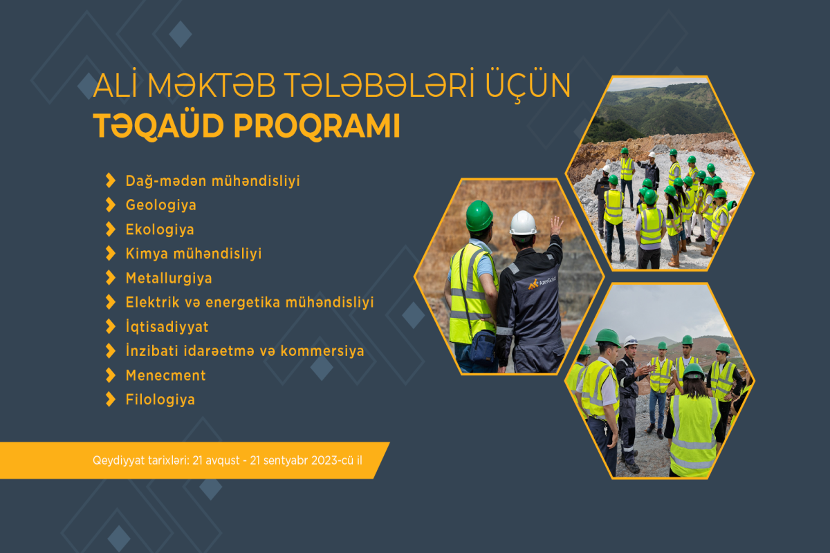 “AzerGold” tələbələr üçün növbəti “Təqaüd proqramı” müsabiqəsi elan edib