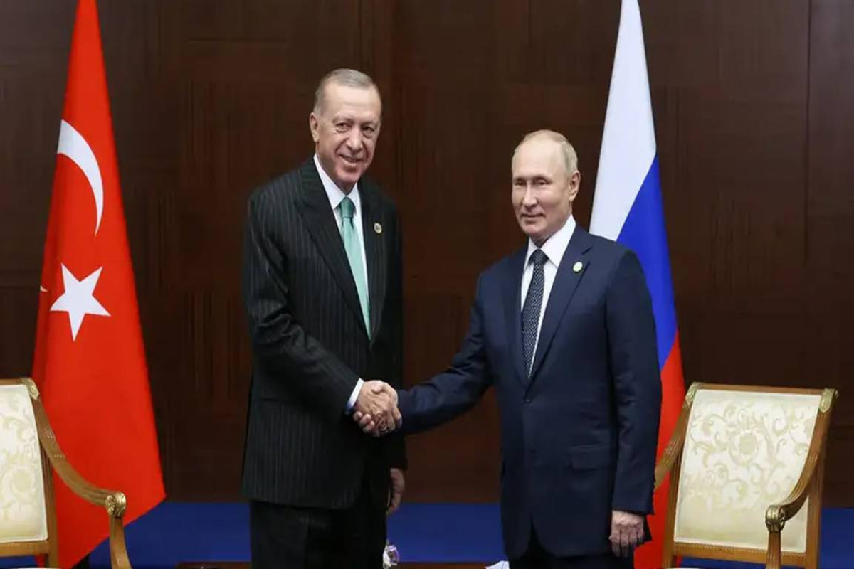 Recep Tayyip Erdogan, President of Türkiye and Vladimir Putin, President of Russia