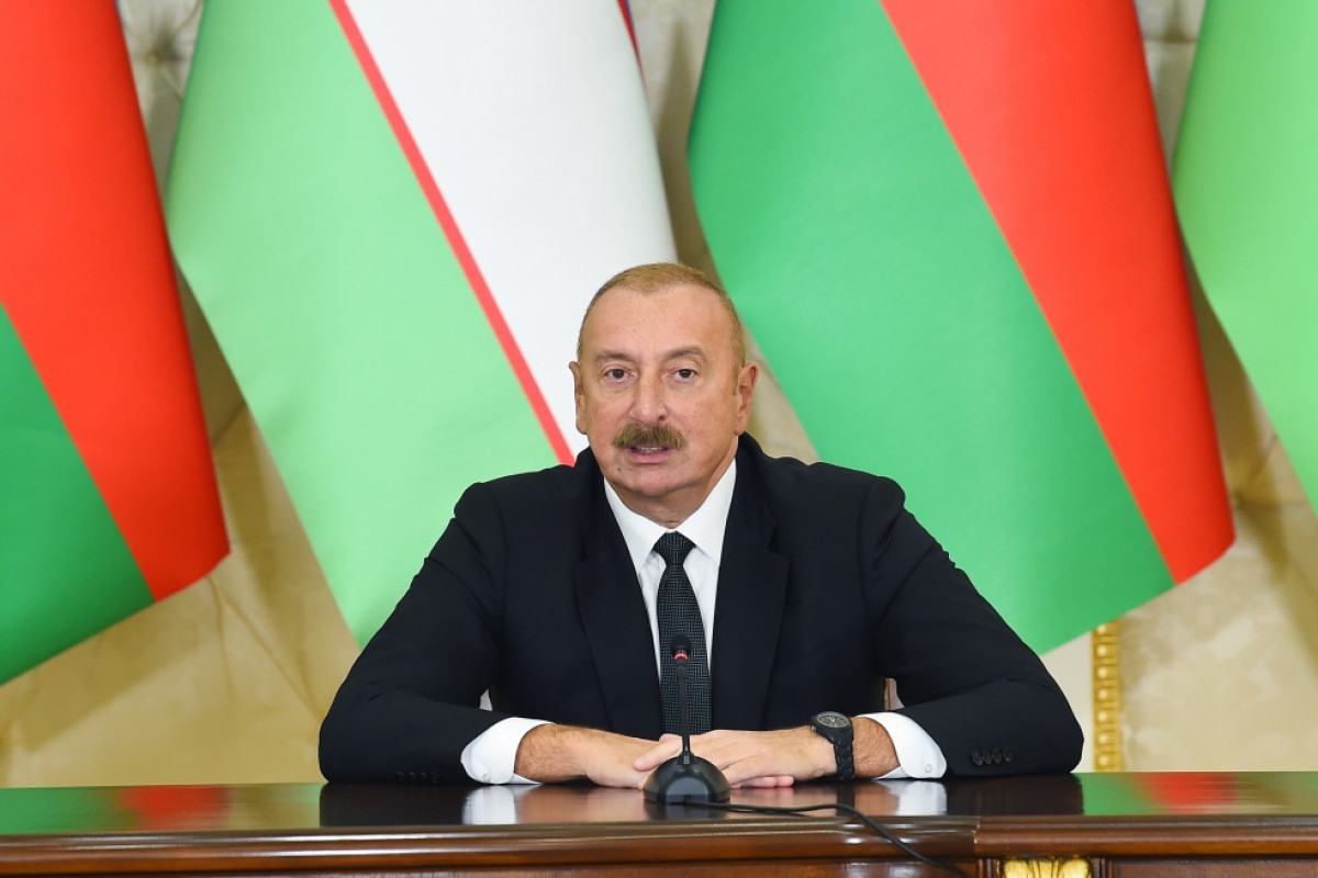 Azərbaycan və Özbəkistan Prezidentləri mətbuata bəyanatla çıxış ediblər - YENİLƏNİB 