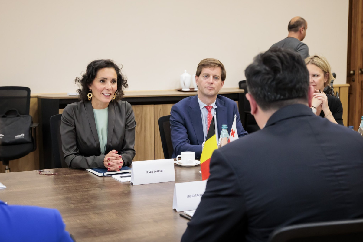 Глава МИД Бельгии находится с визитом в Грузии