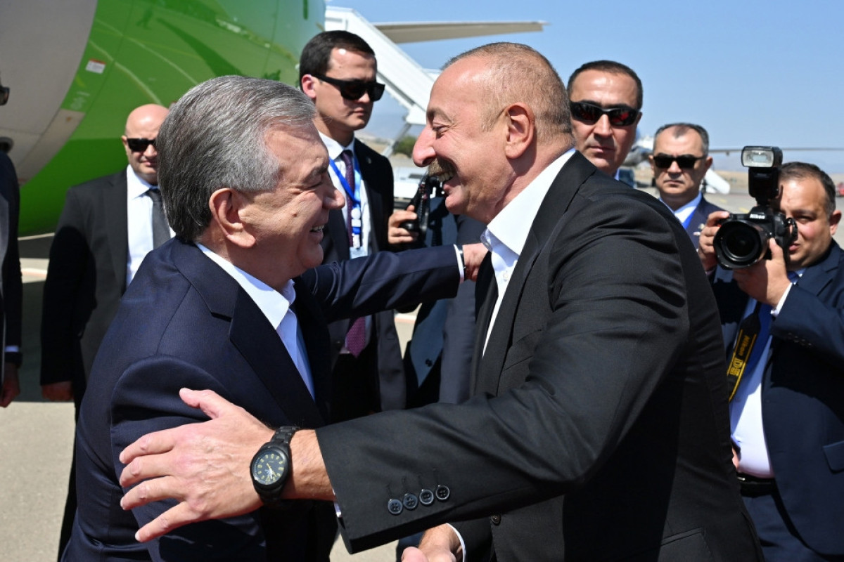 Özbəkistan Prezidenti Şavkat Mirziyoyev Füzuli rayonuna gəlib