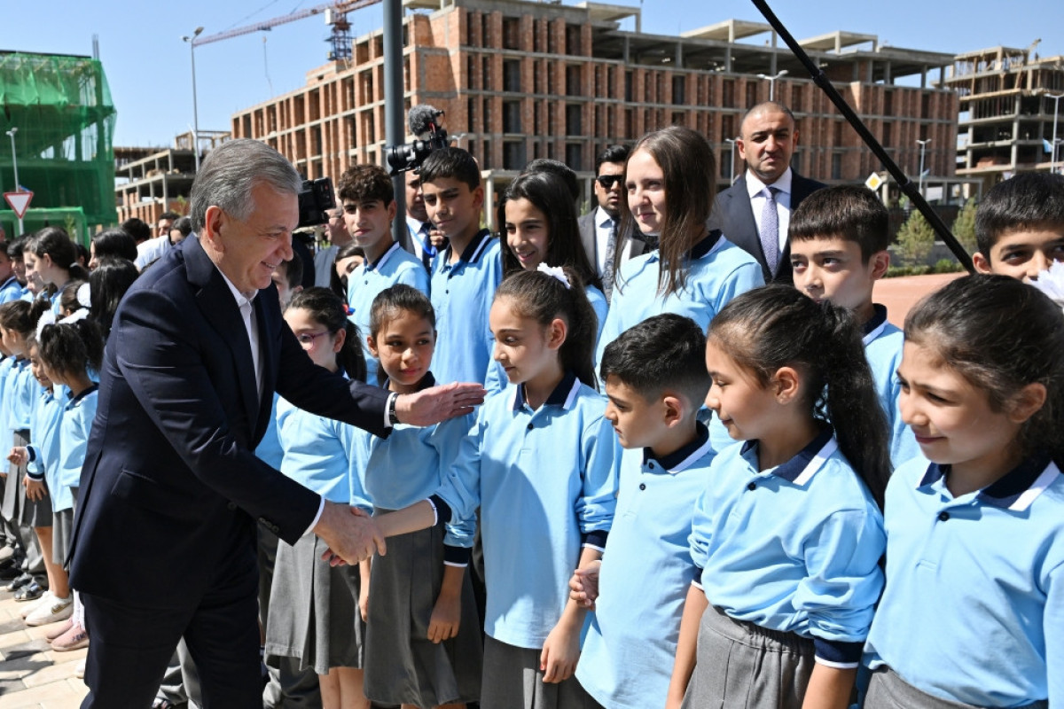 Özbəkistan Prezidenti Füzulidə inşa olunan məktəbi Azərbaycanla dostluğun gələcəyinə abidə kimi qiymətləndirib