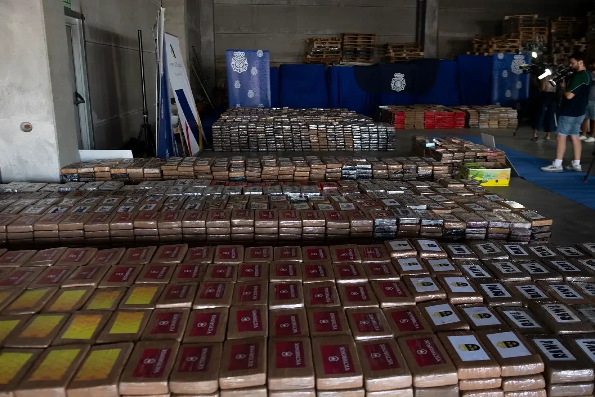 İspaniya polisi 9,5 tona yaxın kokain müsadirə edib