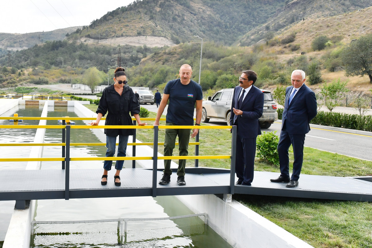 Laçın rayonunda “Həkəri Balıq Təsərrüfatı”nın açılışı olub - FOTO  - YENİLƏNİB 