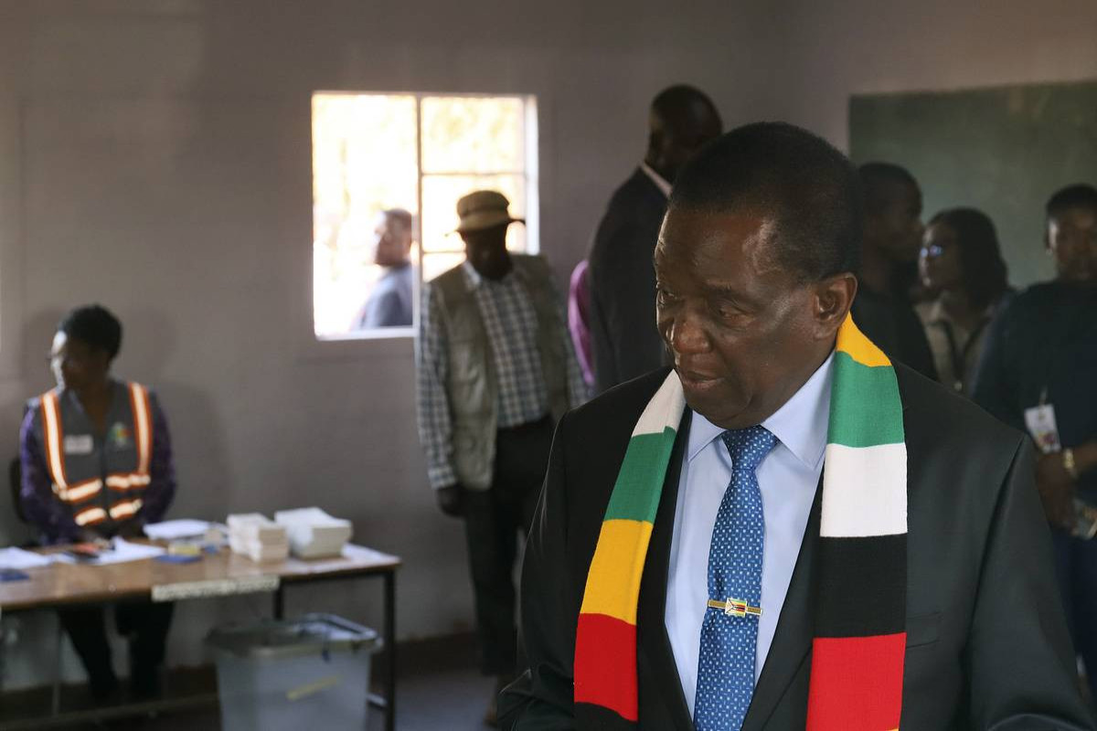 Zimbabwe President Emmerson Mnangagwa re-elected for a second term