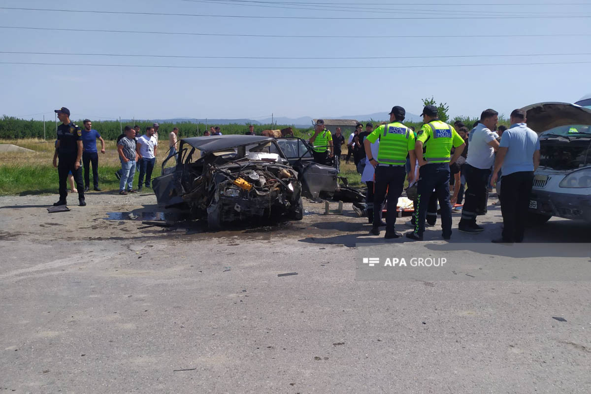 DYP Ucarda ata və oğulun maşınlarının toqquşması barədə məlumat yayıb