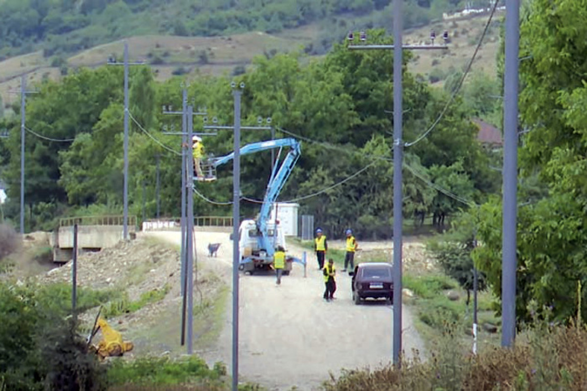 Ağdamın kəndlərinə 35 kV-luq elektrik xətlərinin çəkilişinə başlanacaq - VİDEO 