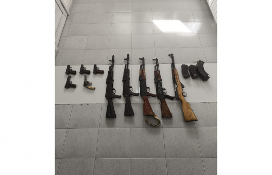Laçında silah-sursat aşkarlanıb