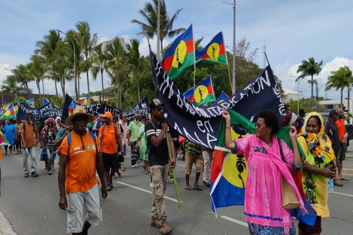 Yeni Kaledoniyada Fransaya qarşı etiraz yürüşü keçirilib - FOTO  - VİDEO 