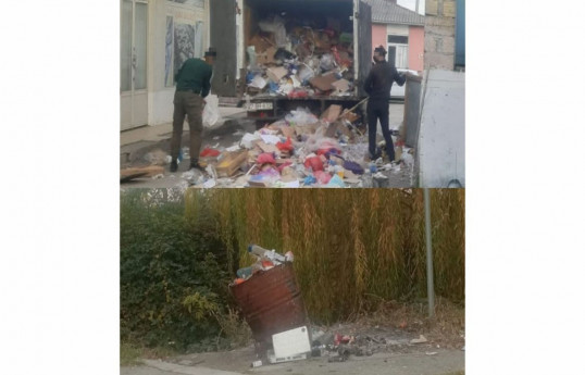 Qubada küçəyə tullantı atanlar cərimələnib