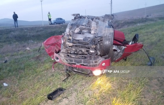 Şamaxıda BMW aşıb, bir ailənin 3 üzvü həlak olub - FOTO  - YENİLƏNİB 