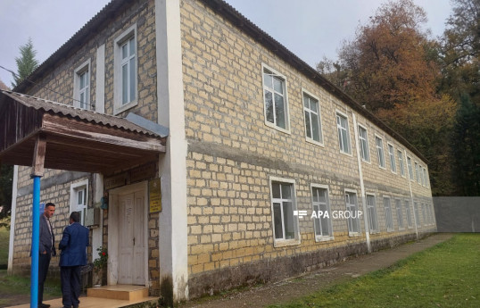 Astarada binası qəzalı vəziyyətdə olan olan kənd məktəbi bağlanır - FOTO 