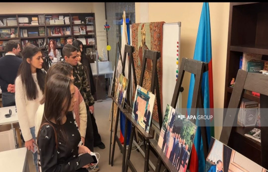 Moskvada Heydər Əliyevin AZƏRTAC-ın xronikasında saxlanılan fotolarından ibarət sərgi açılıb - FOTO 