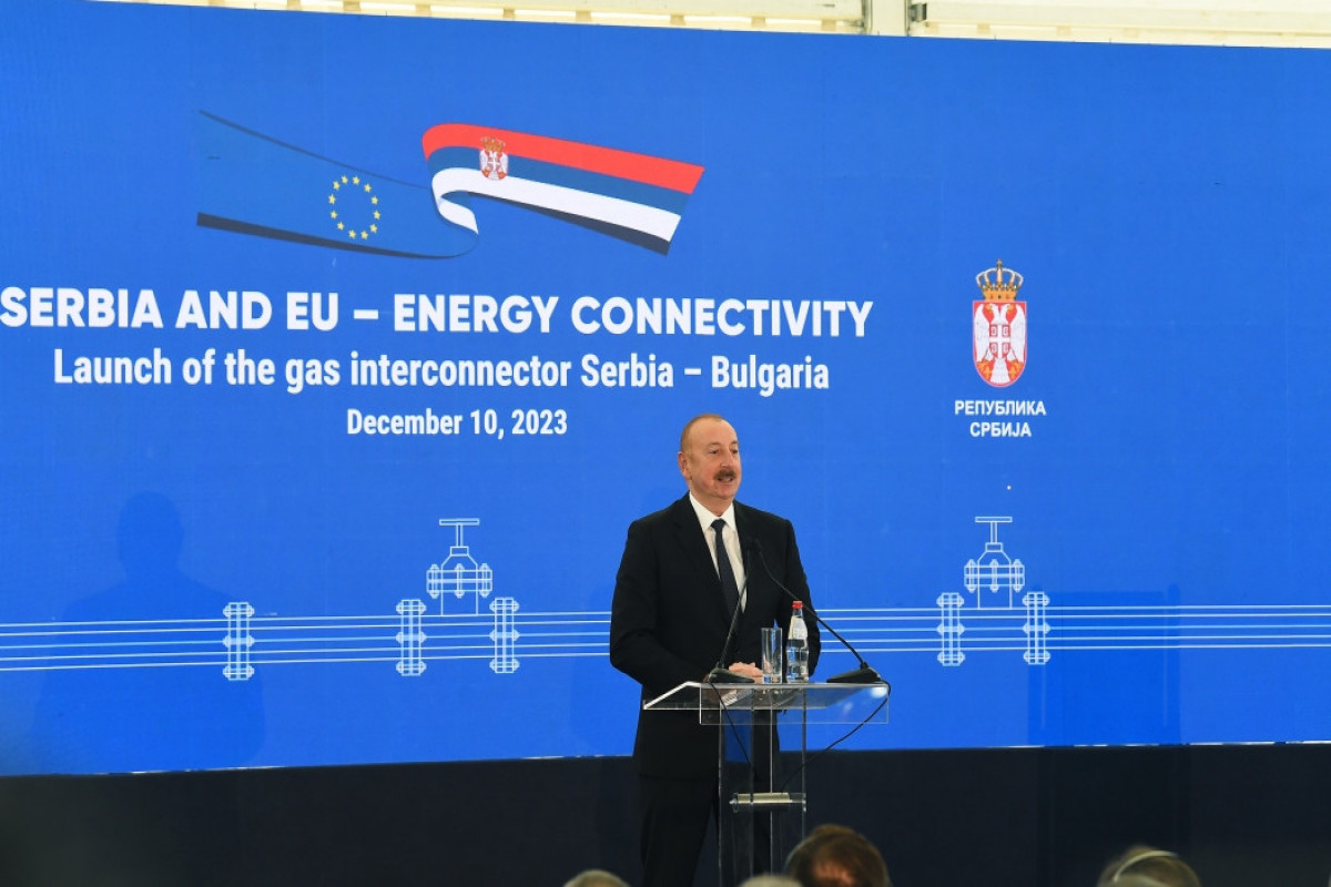 Prezident İlham Əliyev Serbiya-Bolqarıstan interkonnektorunun açılış mərasimində iştirak edib - FOTO  - YENİLƏNİB-6 