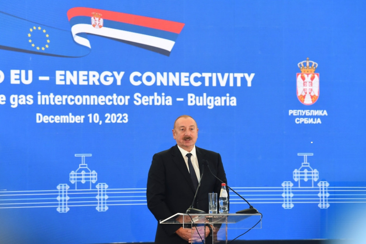 Prezident İlham Əliyev Serbiya-Bolqarıstan interkonnektorunun açılış mərasimində iştirak edib - FOTO  - YENİLƏNİB-6 