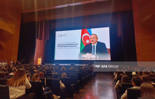 Prezident Azərbaycan könüllülərinin VI həmrəylik forumunun iştirakçılarına müraciət ünvanlayıb