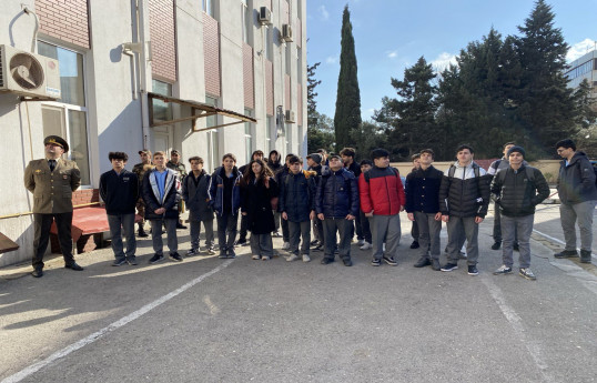 Dövlət Yanğından Mühafizə Xidməti “açıq qapı” günü keçirib