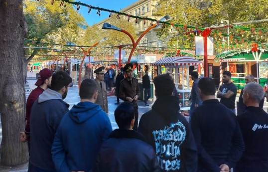 FHN Bakıda xeyriyyə yarmarkası və ticarət mərkəzlərində  yanğınla bağlı tədbirlər keçirib