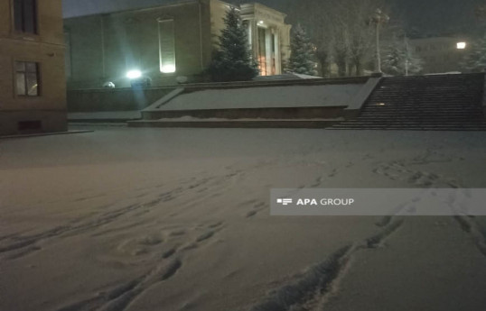 Daşkəsən, Gədəbəy və Göygölə qar yağır - FOTO 