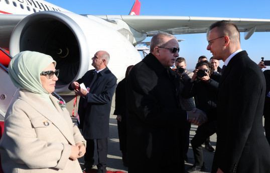 Ərdoğan Macarıstana gedib