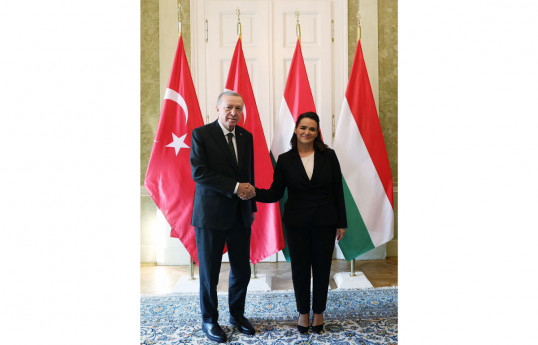 Ərdoğan Macarıstan Prezidenti ilə görüşüb