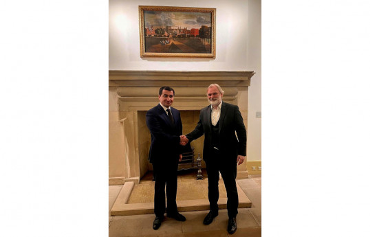 Hikmət Hacıyev Britaniya Baş nazirinin müşaviri ilə görüşüb - FOTO 