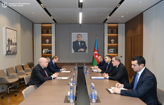 Ceyhun Bayramov Mixail Şvıdkoyla əməkdaşlıq məsələləri və regional vəziyyəti müzakirə edib