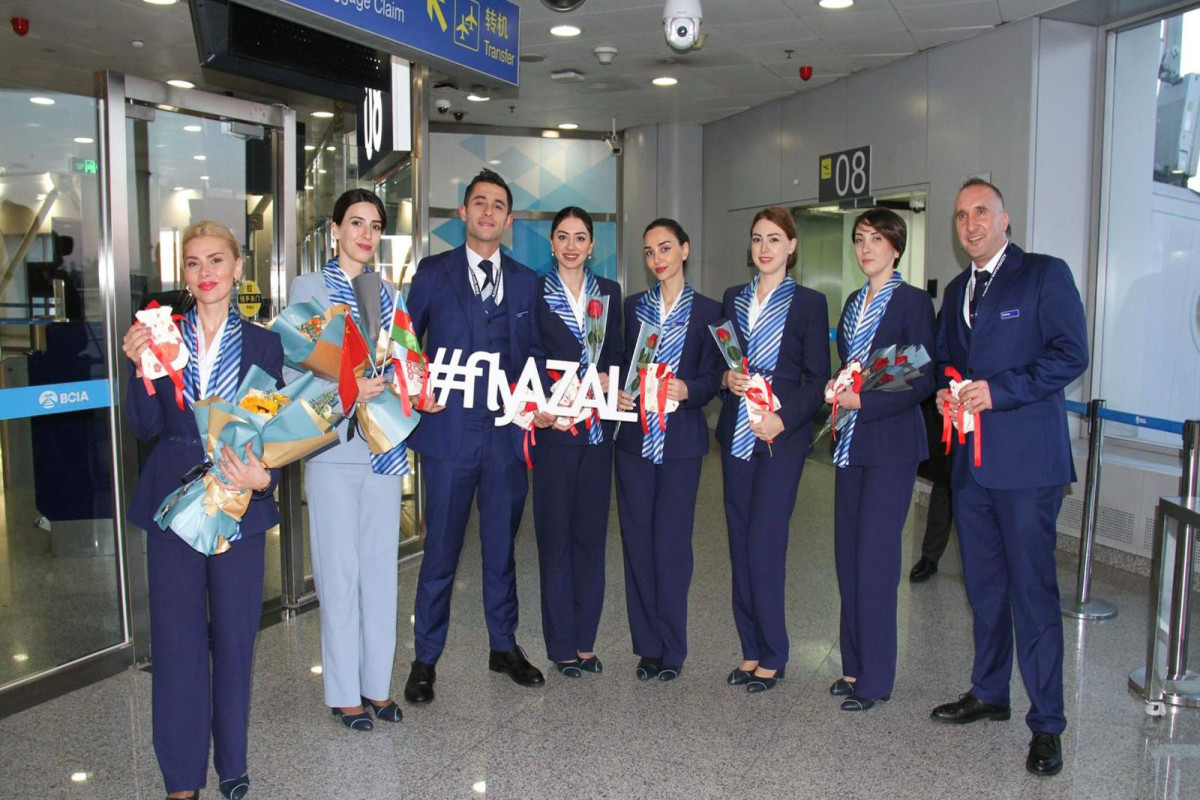 AZAL Pekin istiqamətində uçuşlara başlayıb  - FOTO 