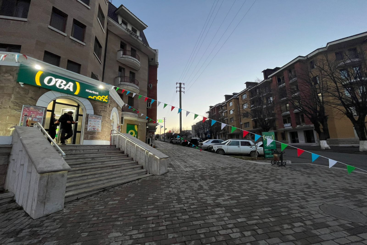 Xankəndi şəhərində ilk market "OBA" oldu –FOTOLAR