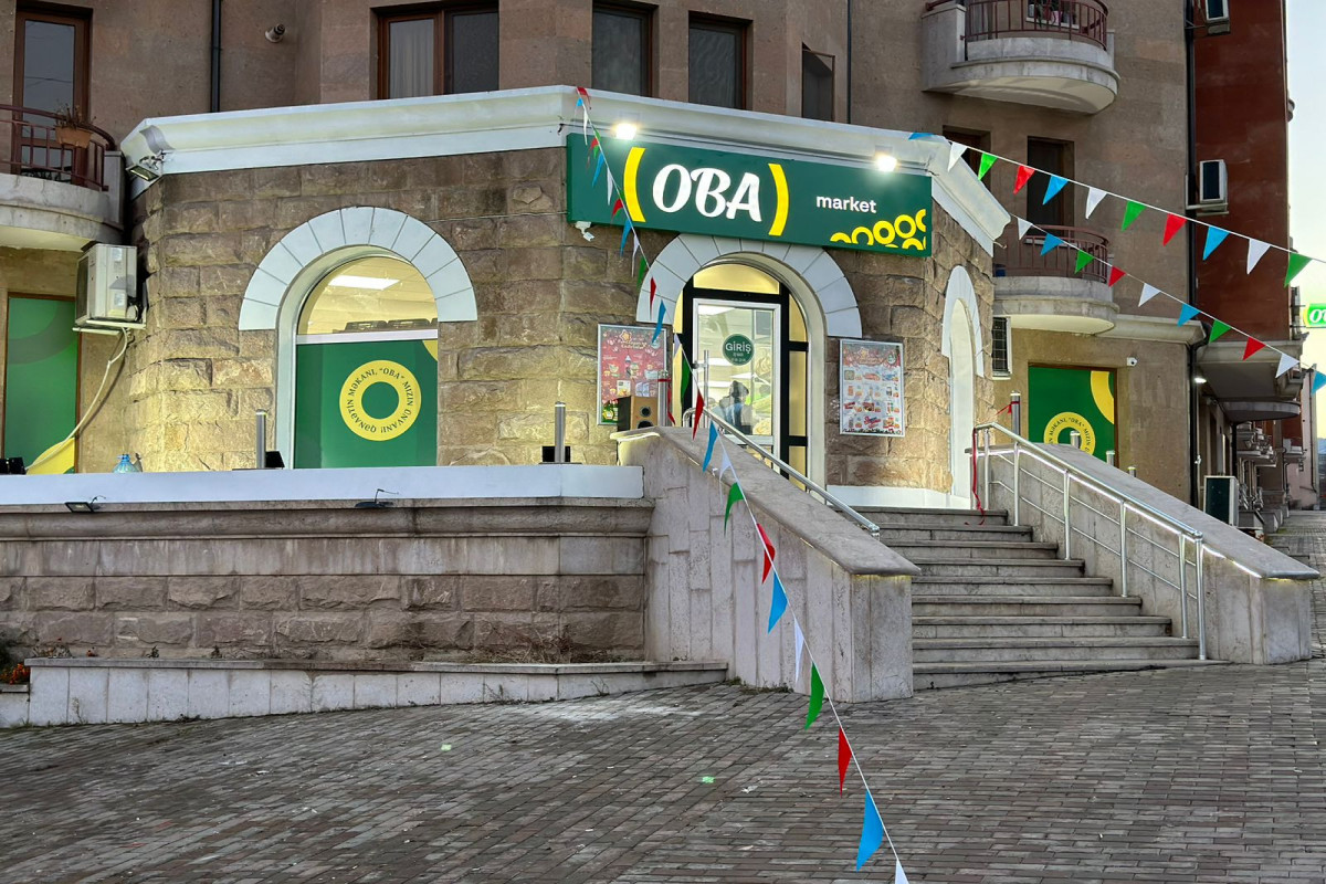 Xankəndi şəhərində ilk market "OBA" oldu –FOTOLAR