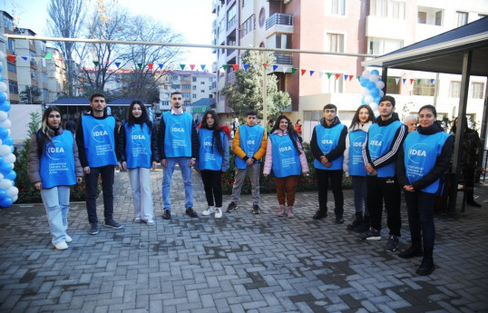İDEA Nərimanov rayonunda yeni “Bizim Həyət”in açılışını edib - FOTO 