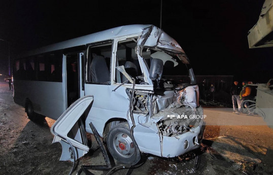 Şirvanda mikroavtobus qəzaya düşüb, 6 nəfər xəsarət alıb - FOTO  - YENİLƏNİB 