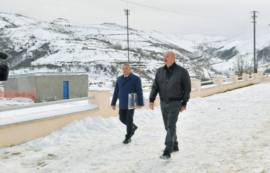 Prezident İlham Əliyev Şuşa rayonunun Turşsu qəsəbəsində olub - YENİLƏNİB 