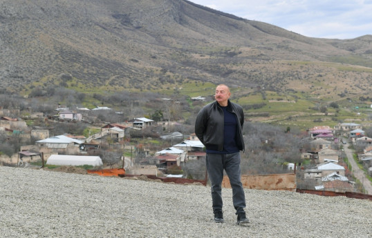 Prezident İlham Əliyev Xocalı rayonunun Pirlər kəndində olub