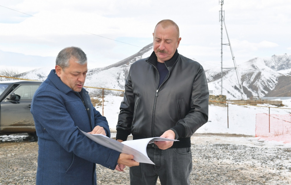 Prezident İlham Əliyev Şuşa rayonunun Turşsu qəsəbəsində olub
