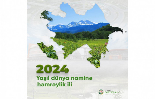 Prezident İlham Əliyev “2024 - Yaşıl dünya naminə həmrəylik ili” ilə əlaqədar paylaşım edib