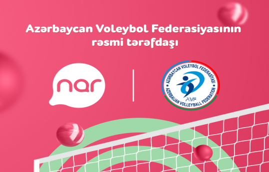 “Nar” Azərbaycan Voleybol Federasiyasının rəsmi tərəfdaşıdır