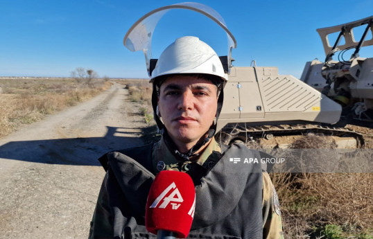 FHN əməkdaşı: Minaların təmizlənməsində robotlar effektiv rola malikdir