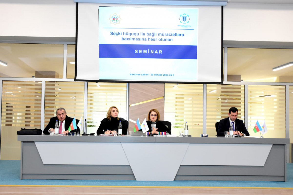 Naxçıvanda seçki hüququ ilə bağlı seminar keçirilib