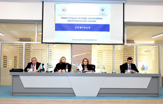 Naxçıvanda seçki hüququ ilə bağlı seminar keçirilib