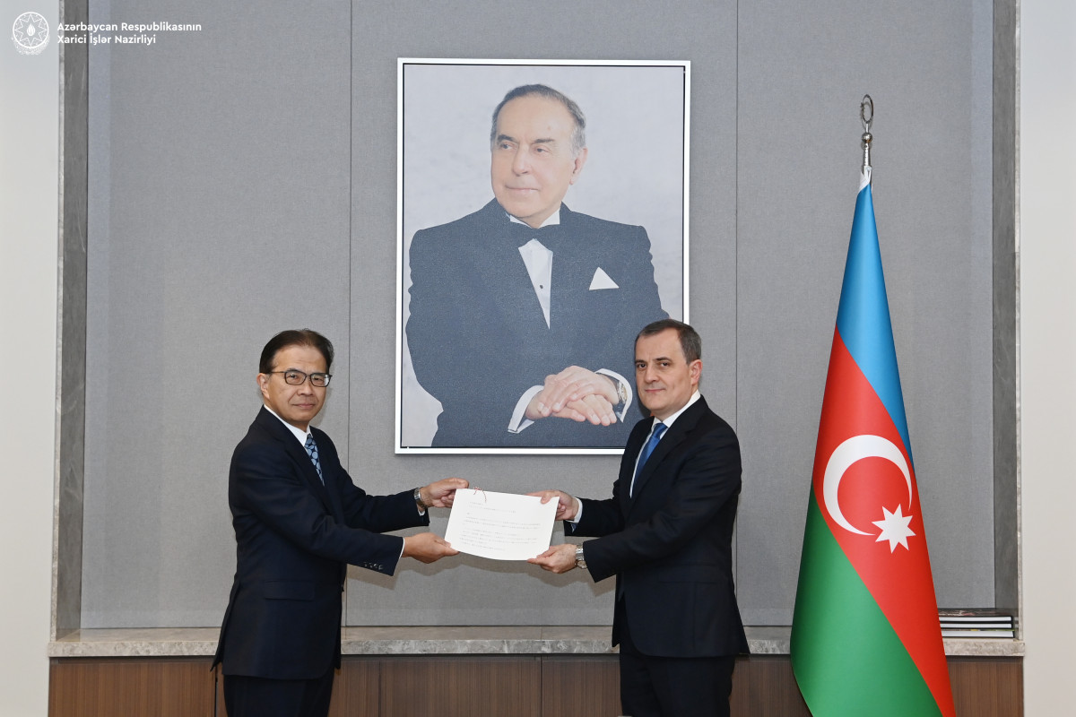 Ceyhun Bayramov Yaponiyanın yeni səfirini qəbul edib