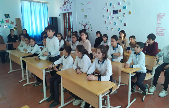 FHN orta məktəblərdə fövqəladə hallarla bağlı tədbirlər keçirib