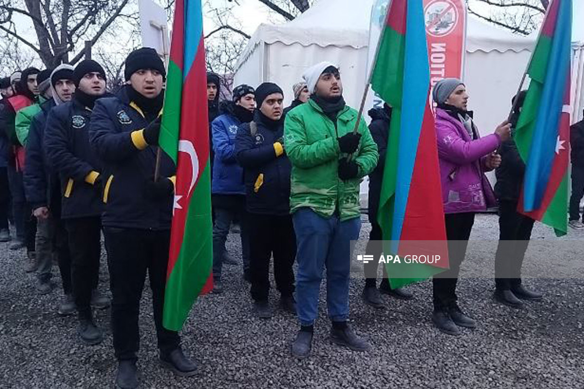 Peaceful protests of Azerbaijani eco-activists on Lachin–Khankendi road enter 53rd day-PHOTO -VIDEO 