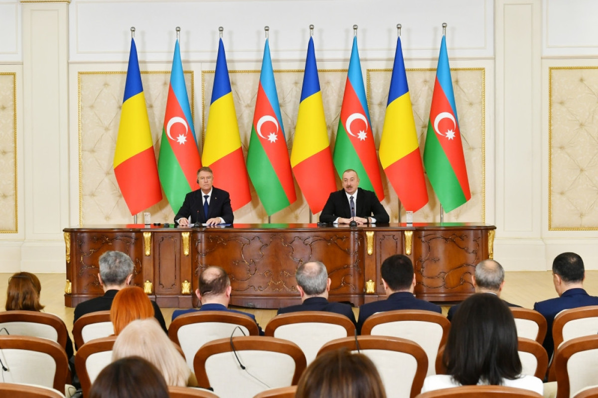 Presidents of Azerbaijan and Romania made press statements-<span class="red_color">UPDATED