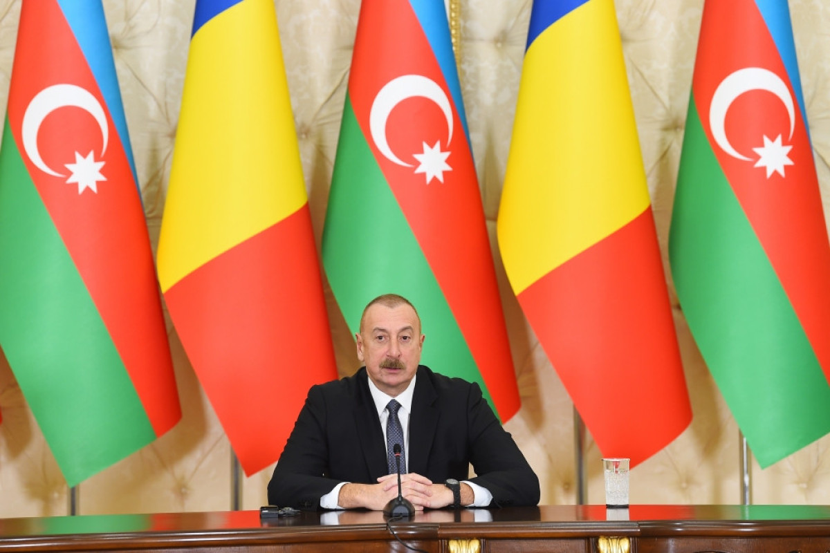 Президенты Азербайджана и Румынии выступили с заявлениями для прессы-ОБНОВЛЕНО 