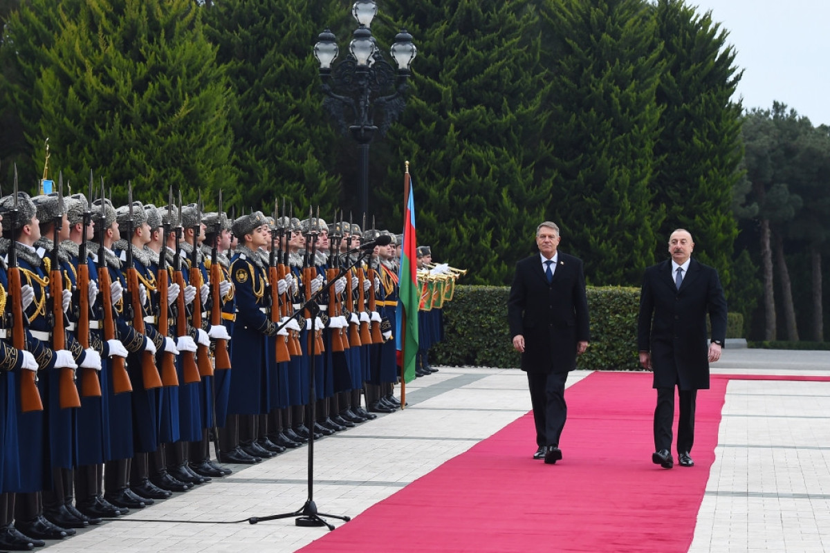 Official welcome ceremony was held for President of Romania Klaus Iohannis