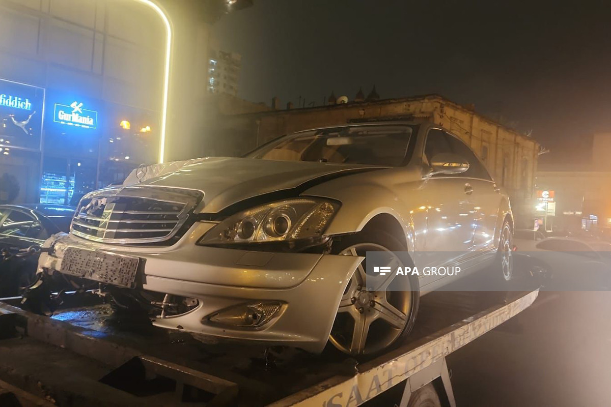 В Баку столкнулись 4 автомобиля, есть пострадавшие-ФОТО 