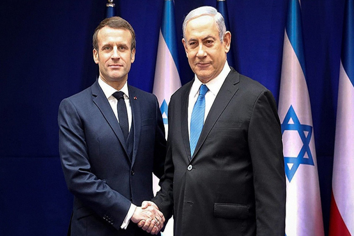 Президент Франции Эмманюэль Макрон и премьер-министр Израиля Биньямин Нетаньяху
